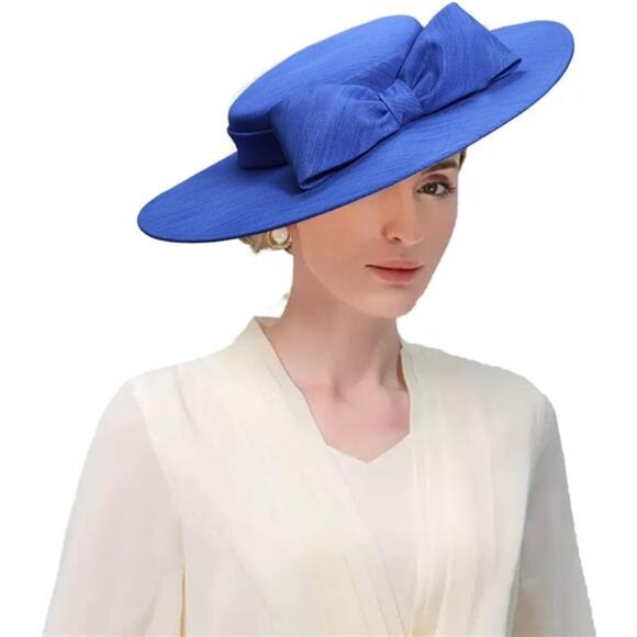 Women Church Hats Formal Blue